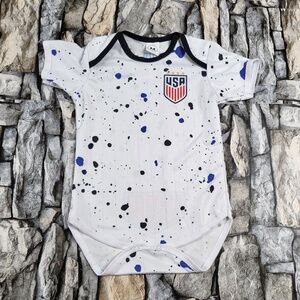 USA Baby Jersey feminine, USA feminine Soccer bodysuit